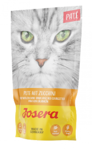 JOSERA kaķiem PASTĒTE Turkey with Zucchini 16 x 85 g